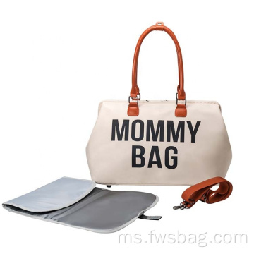 2022 Baby Tote Bag Mothers Nappy Bags Penyimpanan Penyimpanan Penjagaan Bayi Penjagaan Dokier Papanper Mommy Bag